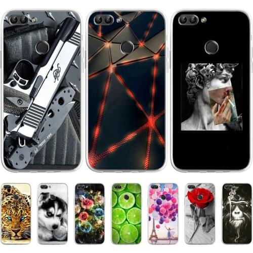 Soft Silicon Case For Huawei Huawei P Smart 2018 Case 2017 TPU Cover For Huawei P Smart FIG-LX1 FIG-LA1 FIG-LX2 5.65'' Bumper