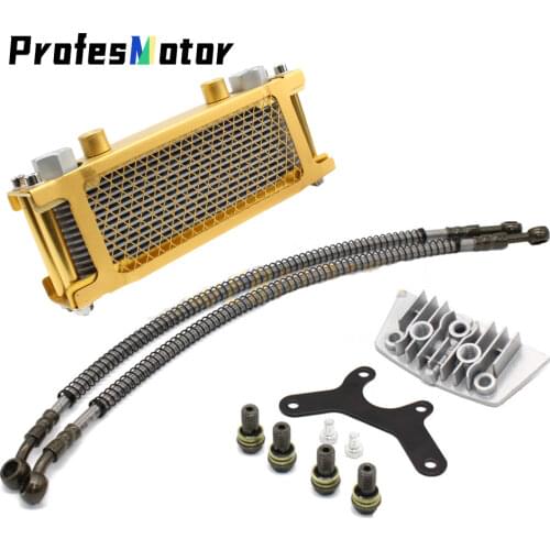 Motorcycle Oil Cooling Cooler Radiator Oil Cooler Set For 50cc-110cc Dirt Bike Monkey Bike DAX Pocket Bike ATV Motor