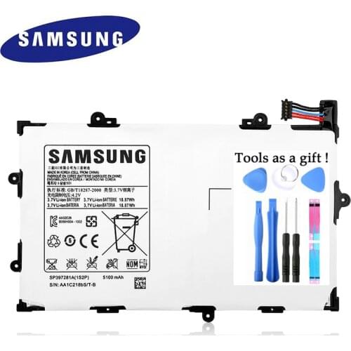 SAMSUNG Original 5100mAh Battery For Samsung GALAXY Tab 7.7 P6800 P6810 GT-P6800 GT-P6810 SP397281A(1S2P) SP397281A 1s2p +Tools