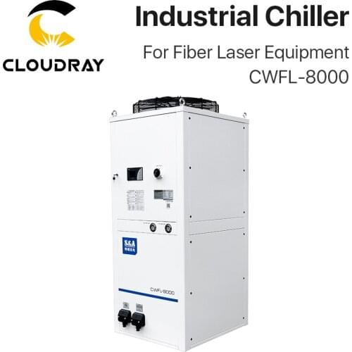 Clouray Original S&A Industrial Chiller CWFL-8000 380V 50Hz 60Hz Double Temperature Control 4000-8000W for Fiber Laser Equipment