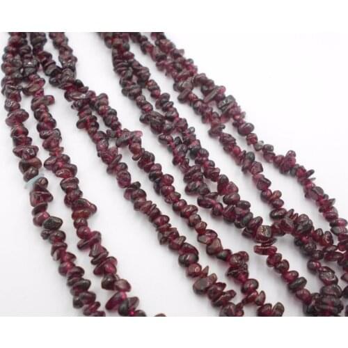 34inch Natural garnet Chips loose Beads necklace Stone necklace