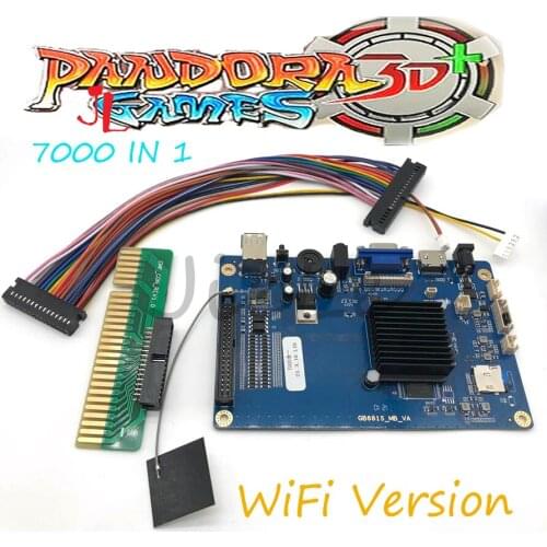Pandora Box Wifi 3D Game 7000 In 1 Pcb Board Zero Delay USB To PC PS3 Control Arcade Console Machine DIY