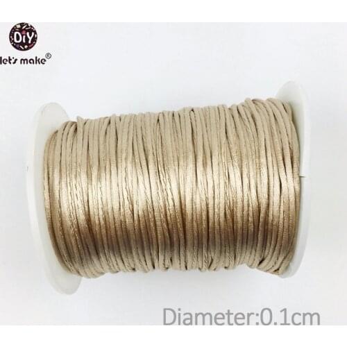 Lets make Satin Nylon Cord Perfect for Teething or Sensory Necklaces Silicone Teething Necklace Cord Craft Supplies & Tools