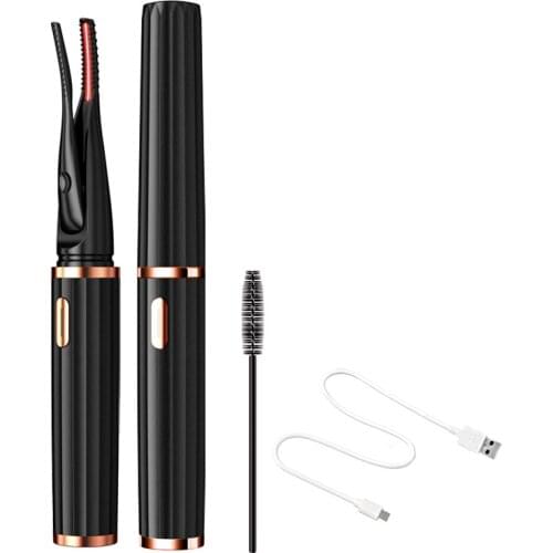 Electric Heated Eyelash Curler USB Charge Makeup Curling Kit Long Lasting Natural Eye Applicator Lash Lifting Accessories Beauty