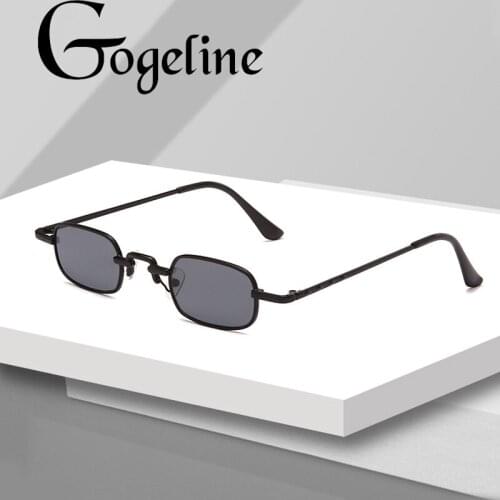 Retro Small Square Steampunk Sunglasses Women Men Metal Fashion Glasses Brand Designer Vintage UV400 Eyewear Female High Quality