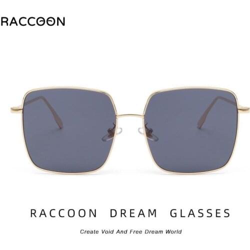 Luxury Square Sunglasses Women Brand Designer Retro Alloy Metal Frame Big Sun Glasses Vintage Gradient Male Oculos Feminino