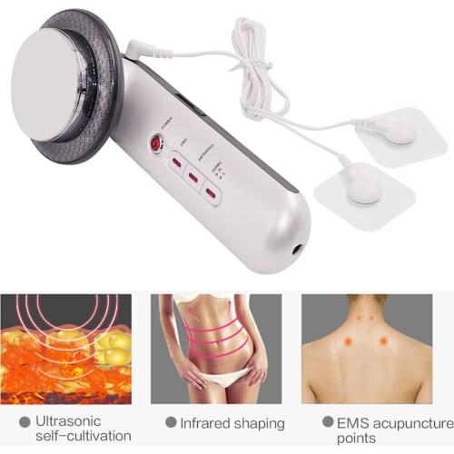 3 in 1 Ultrasonic Cavitation Body Slimming Machine Massager Anti Cellulite Lose Weight Ultrasound Machine EMS Infrared Therapy
