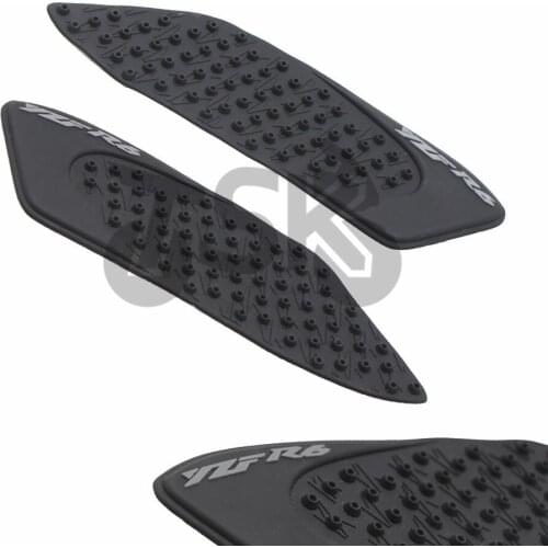 High quality For YAMAHA YZF R6 YZF-R1 YZFR6 2006 2007 Motorcycle Tank Pad Side Gas Knee Grip Stickers Black