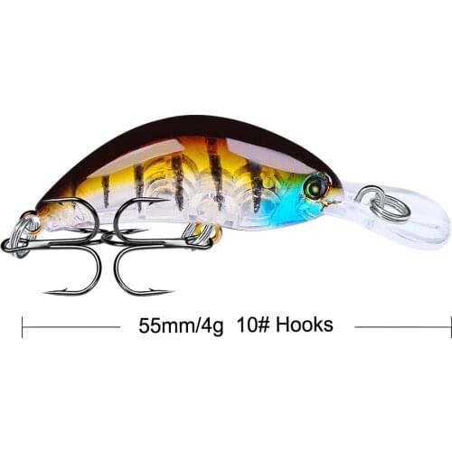 1pcs/lot wobbler Jerkbait 55mm 4g Hard Bait Small Minnow Crank Fishing Lures Bass Fresh saltwater tackle sinking lure