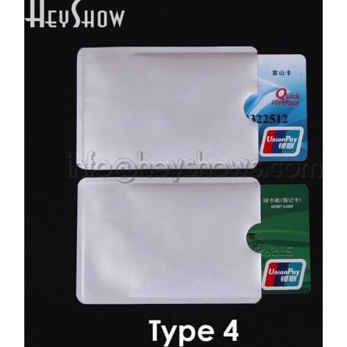 2000pcs Bank RFID Card Holder Blocking ID Protector Anti Scan Case Secure Sleeves Aluminium Foil Shielding Bag Degaussing Proof