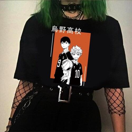 2021 Anime Harajuku T-Shirt Men Anime T Shirt Haikyuu T Shirt Anime Tops Tees