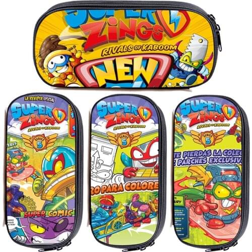 3D Anime Super Zings Pencil Case Storage Pouch Superzings Series 6 Make Up Box Hot Multifunction Stationery Cosmetic Case Gifts