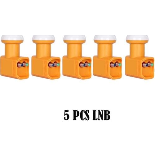 5PCS Universal LNB For Satelllite TV Receiver Noise 0.1dB KU Band Twin LNB Waterproof Dish TV
