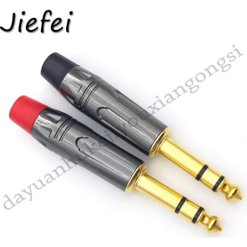 6.35mm male Stereo plug audio connector welding connector adapter New