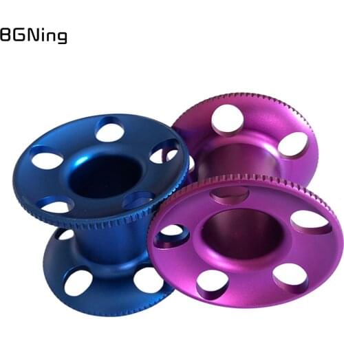 60-80mm Lightweight Scuba Diving Finger Technical Wreck Spool Tech Reel Blank Stainless Snap Bolt Clip Underwater Snorkeling