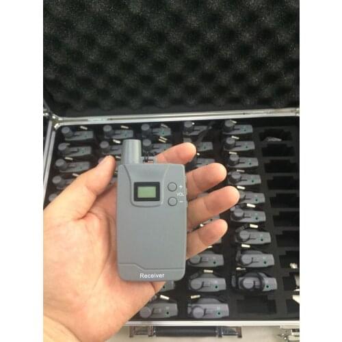 863-865MHz 2Tx+50Rx- Portable Wireless Tour Guide System Equipment