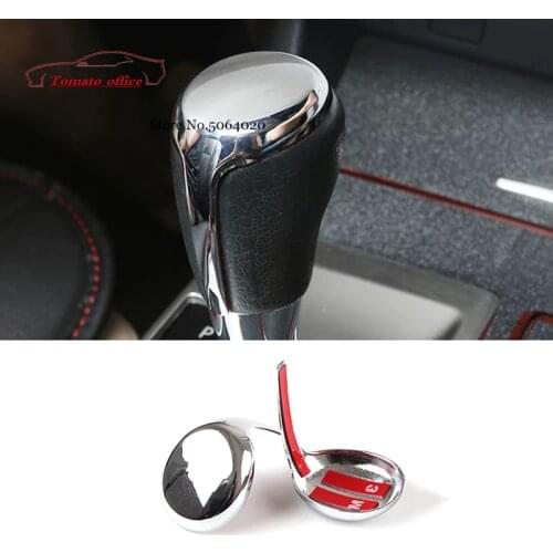 ABS Chrome For Toyota RAV4 Corolla 2014 2015 2016 2017 2018 Accessories Car gear shift lever knob handle Cover trim Car styling