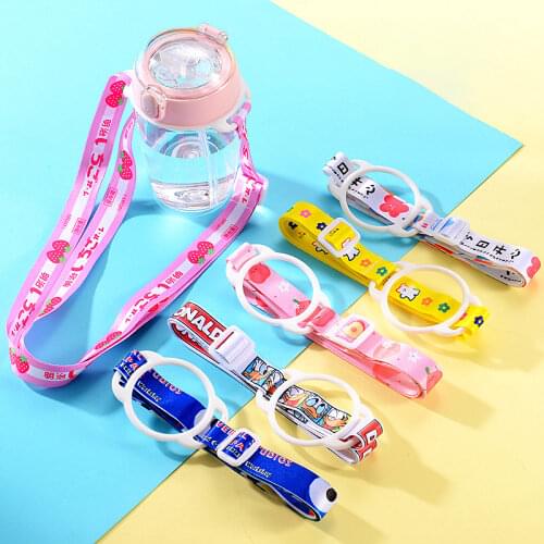 Water Cup Accessories Water Bottle Shoulder Strap Bottle Cartoon Lanyard Kettle Straps Cute Comfortable Portable