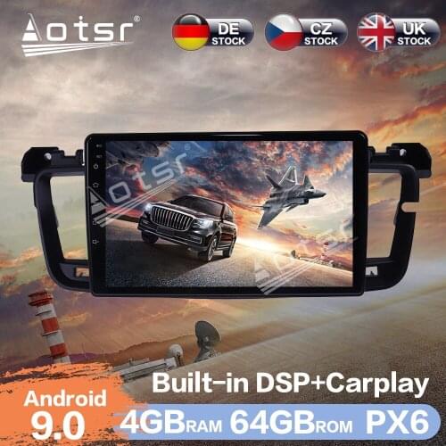 Aotsr 9 inch Android 9.0 Car Radio GPS Navigation DSP For Peugeot 508 2011 2012 - 2018 Auto Stereo Video Multimedia DVD Player