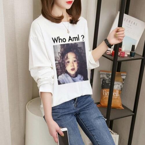 Женские футбол Woman Tshirts Mujer Camisetas Oversized T Shirt Aesthetic Clothes Long Sleeve Top Autumn Streetwear Basic Tee