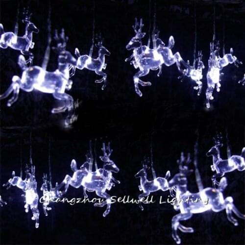 Good!white Festival Lighting Showcase Hotel Running Deer Led Light Lamp H004