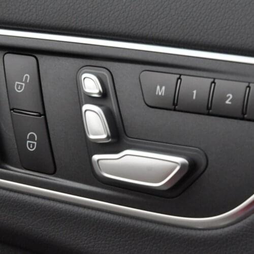 Chrome Seat Adjust Switch For Mercedes-Benz W204 W212 W246 W218 X204 X166 C E B CLS GLK GL Class Door Adjustment Button Styling