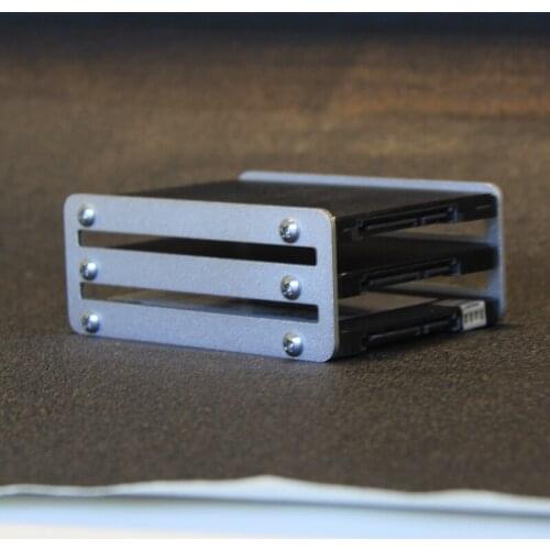 2.5-inch hard disk bracket metal bracket aluminum alloy with screw can install three hard disks for 2.5inch hard disk