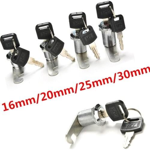 Hot! 16-30mm Security Furniture Locks With Plastic Keys Hardware Cam Cylinder Locks Door Cabinet Mailbox Drawer Cupboard Locker