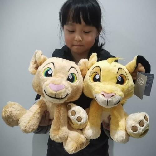 Disney Lovely Sitting Baby Lion Simba NANA Animal Cartoon Dolls Kids Birthday Gifts The Lion King Plush Toys