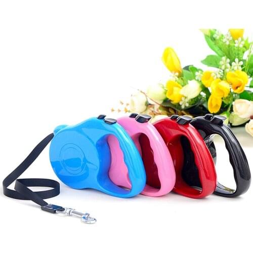 3M Nylon Automatic Retractable Pet Dog Cats Leash Extending Puppy Walking Leads Collar for Small Medium Large Dogs Cat 5 Colors