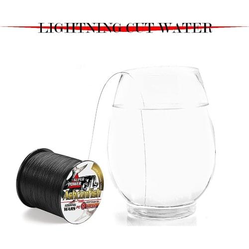 Never faded black 10 20 50 60 100 130 150 200 250 300LB 8 braid braided fishing line 500m 1000m super pe wire thread 8 strands