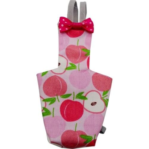 Parrot Diaper with Bowtie Cute Colorful Fruit Floral Cockatiel Pigeons Small Medium Large Pet Birds Flight Suit Clothes Washable