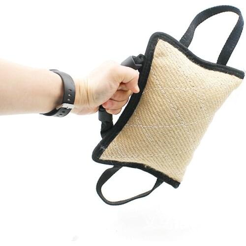 Durable Dog Training Bite Tug Pillow Sleeve with 2 Rope Handle for Training Malinois German Shepherd Rottweiler Pet Chewing Toy