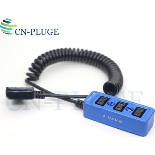 Blue metal DTAP 1 to 3 power distributor three way splitter With 1/4'' screws Spring wire