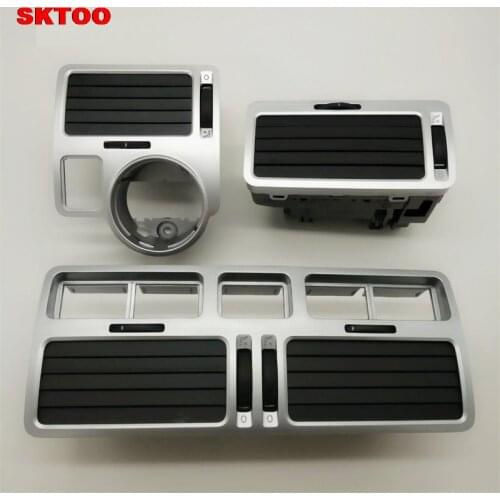 SKTOO Silver For VW Volkswagen bora Golf 4 instrument air outlet central air-conditioning air outlet,a set air outlet