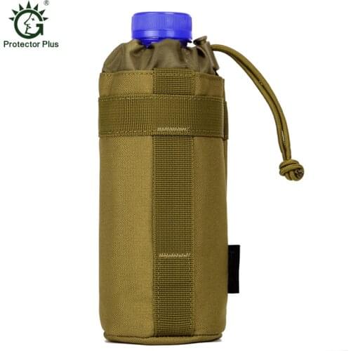 Tactical Pocket Outdoor Water Bottle Pouch Molle Travel Camping Woodland Sustainment Bag Army Tactical Gear Kettle Bag