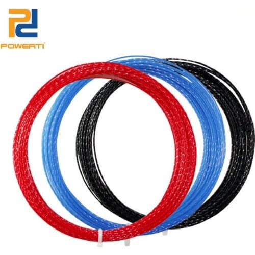 Powerti 1.25mm Spin Twist Tennis String Polyester Hexagonal Top-Spin Control Durable Training Racket String 12m 6pcs/pack