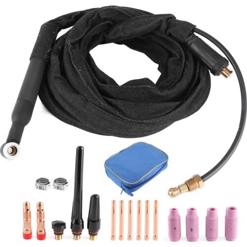 WP26V TIG Welding Torch 4m Welder WP26V Air Cooled Lift Type TIG Welding Torch with EU Plug for Soldering Welder