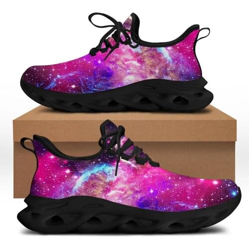 FORUDESIGNS Women Flats Light Sneakers Hard-Wearing Casual Female Shoes Starry Sky Printing Brand Design Fashion Ladies Footwear