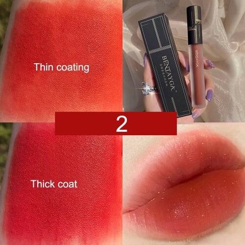 1 Pcs Velvety Matte Lipstick Long Lasting Nonstick Cup Not Fade Makeup Cosmetics Girl Women Lip Glaze Sexy Lipsticks Lip Gloss