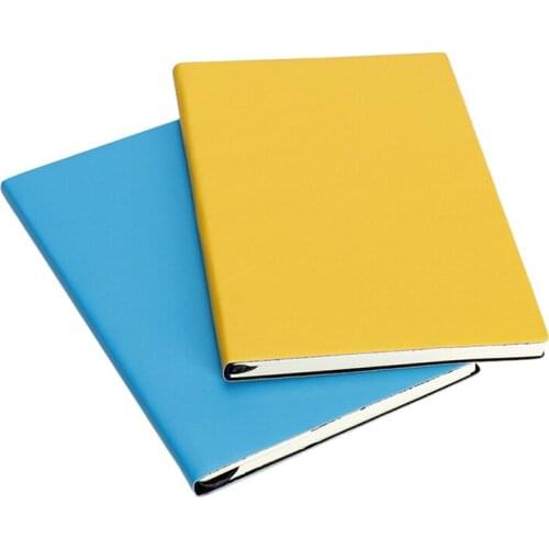 1 pcs New A5 hardcover notebook leather notebook A5 diary thick paper simple monochrome cute diary agenda 2020