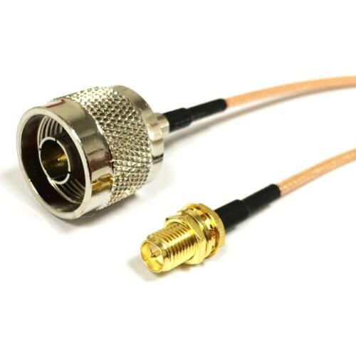 1PC New wireless modem cable RP SMA jack nut To N Male Plug RG316 Pigtail Adapter 15CM 6inch/30CM/50CM/100CM wholesale price