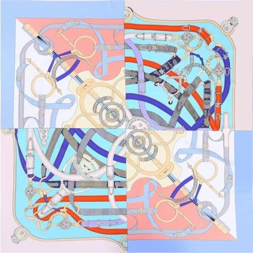 100*100cm TOP Silk superior Colorblock Scarves Women Foulard Square Hijab Scarf Ladies Shawl wrap muffler pareo female hijab