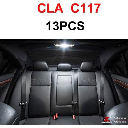 13pcs LED bulb interior dome light Kit For Mercedes CLA class C117 coupe CLA180 CLA200 CLA220 CLA250 CLA260 (2013+)