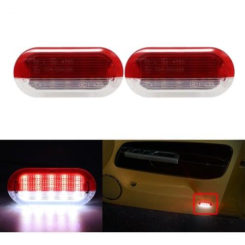 2pcs White LED Door Courtesy Light Welcome Lamp For VW Golf 4 Beetle Cabrio Polo Sharan Vento Touran Skoda Octavia Seat