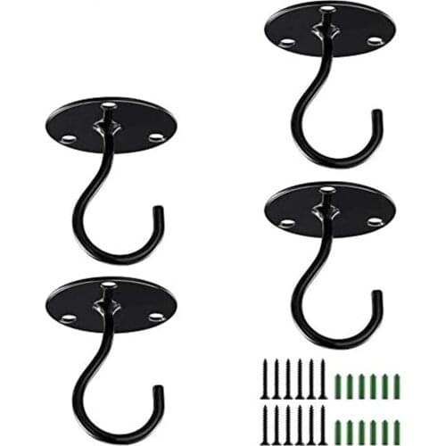 2Pcs Metal Wall Mounted Ceiling Hooks for Hanging Plants, Structure Lanterns Flower Pots wall hook hooks for hanging