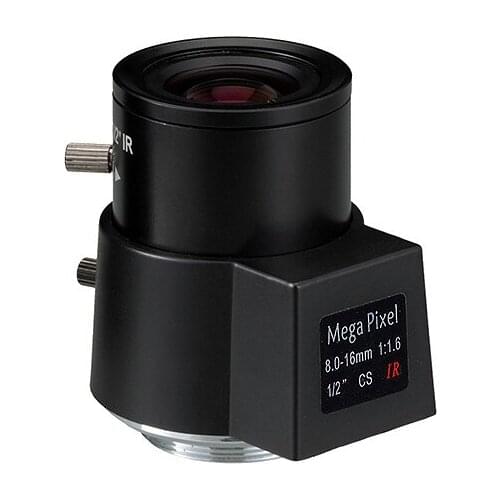 8-16 mm Manual Zoom DC Auto IRIS HD MegaPixels IPC CCTV Lens 1/2" CS Mount 44-24 degrees For IP Security Camera (SL-0816AMP)