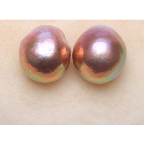 BaroqueOnly AAAA Natural Pearl irrgular Shape water drop beads11-12MM colorful DIY earrings Jewelry making Gift for woman BZZB