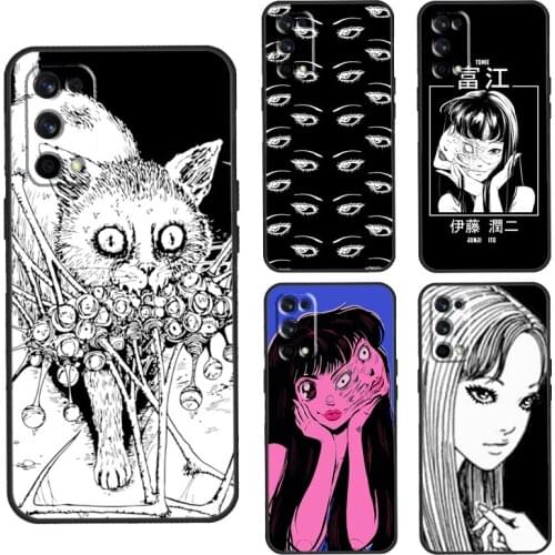 Junji Ito Tomie Case For Realme C3 C11 C15 GT Neo Q3 6 7 8 Pro Cover For OnePlus 8 Pro 8T Nord 9 Pro Shell