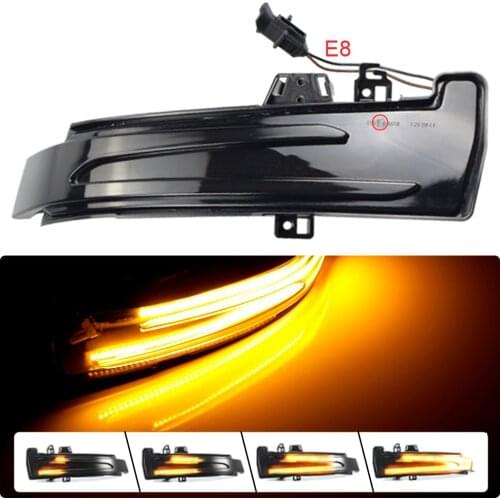 Bicolor LED Dynamic Turn Signal Blinker For Benz A B C E S CLA GLA CLS Class W176 W246 W204 W212 C117 X156 Mirror Flasher Light